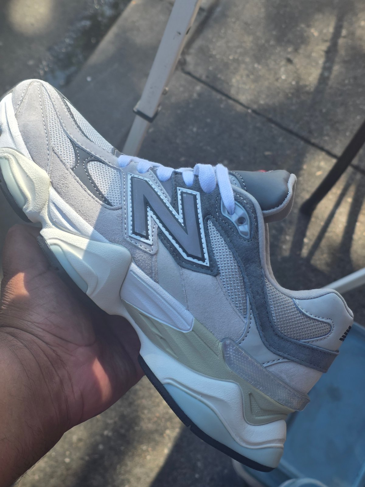 New Balance Unisexo Zapatos Para Caminar e Correr Color Blanco e Gris